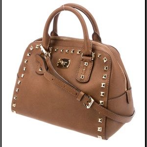 Michael Kors Studded Leather Handle Bag